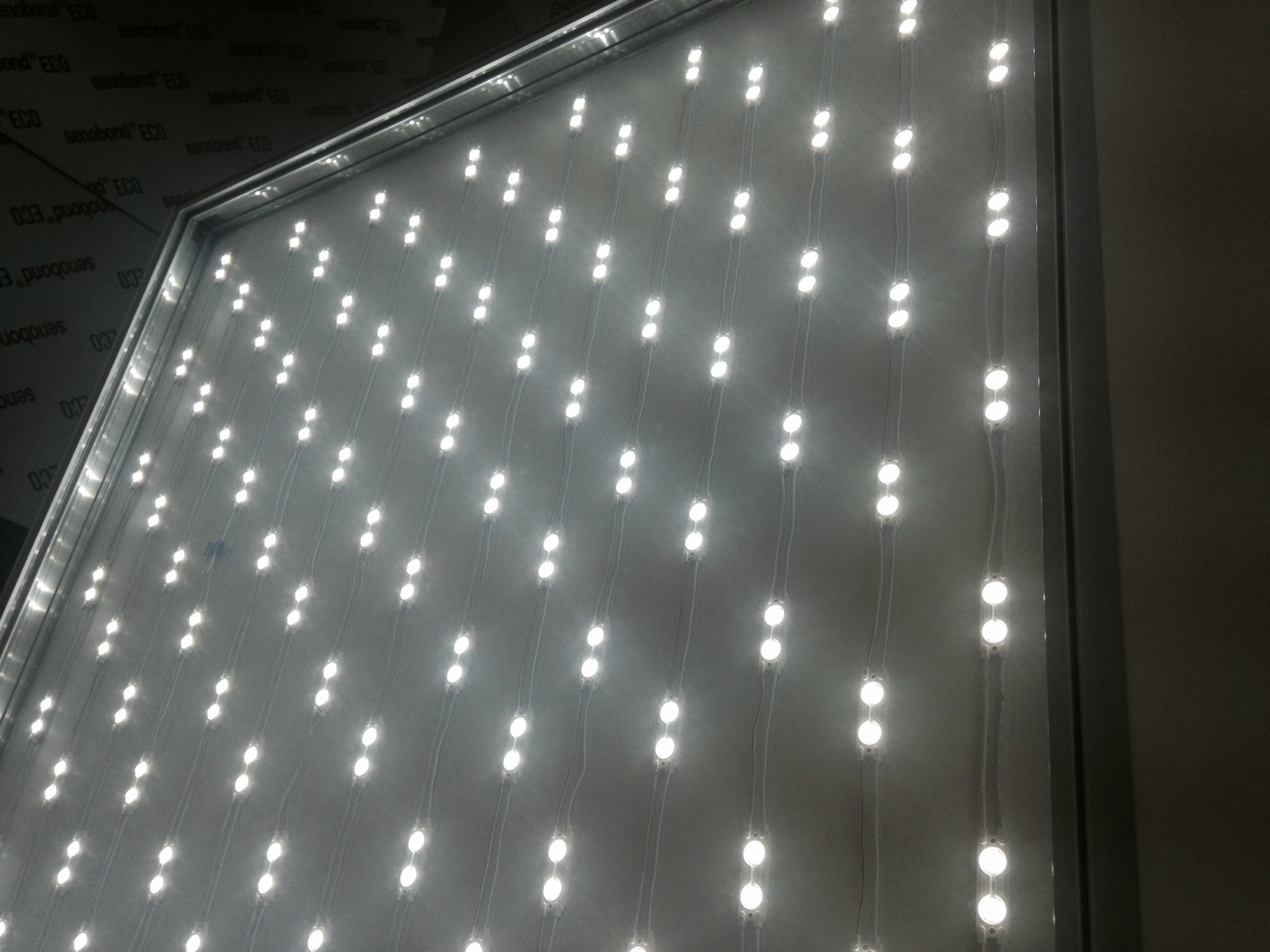 LED - Leuchtschild 1-seitig rechteckig